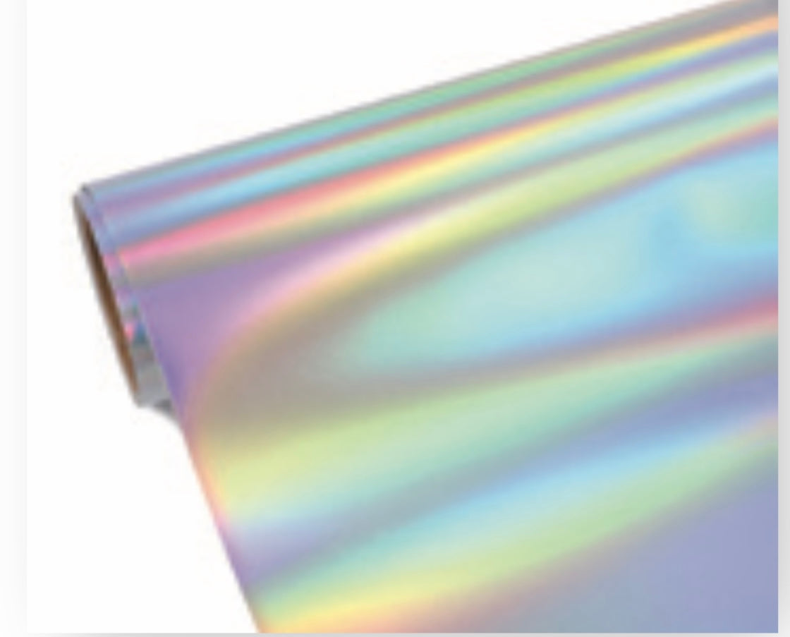 Holographic & pearl permanent sticky vinyl